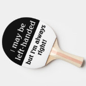 Humor van linkshandigen tafeltennisbatje (Zijkant)
