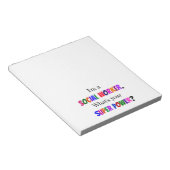 Humor van maatschappelijk werkers notitieblok (Schuin)