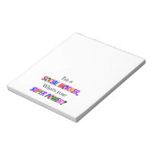 Humor van maatschappelijk werkers notitieblok (Linkerzijde)