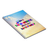 Humor van maatschappelijk werkers notitieboek (Rechterzijde)