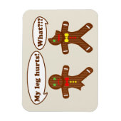 Humor van ontbijtkoek (groen) magneet (Verticaal)