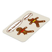 Humor van ontbijtkoek (groen) magneet (Linkerzijde)