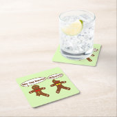 Humor van ontbijtkoek kartonnen onderzetters (Insitu)