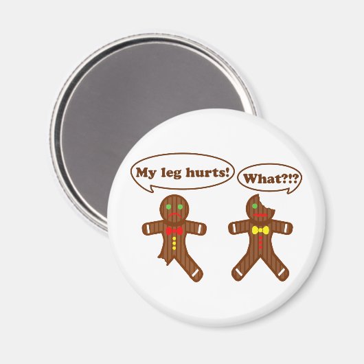 Humor van ontbijtkoek magneet (Voorkant / Achterkant)