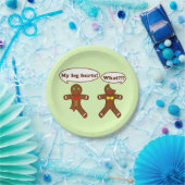 Humor van ontbijtkoek papieren bordje (Feest)