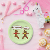 Humor van ontbijtkoek papieren bordje (Feest)