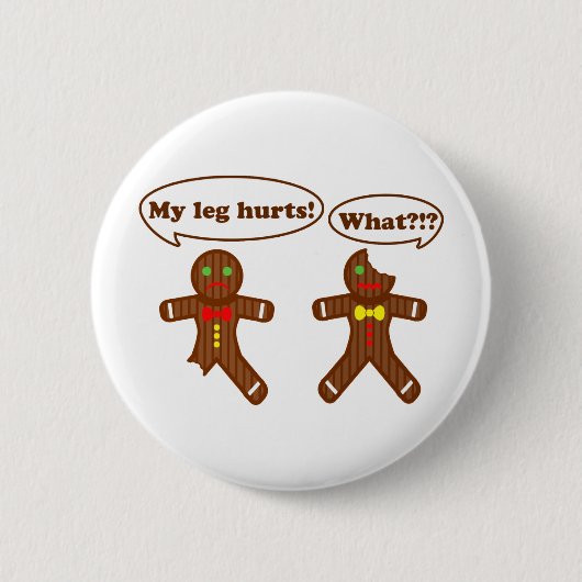 Humor van ontbijtkoek ronde button 5,7 cm (Voorkant)