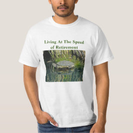 Humor van pensionering Lake Turtle Photo Natuur Wi T-shirt