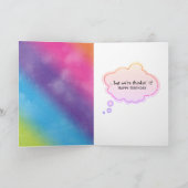 Humor van regenboogvogels uit groep kaart (Binnen)