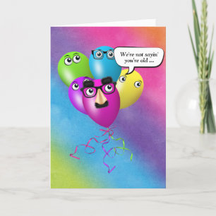 Humor van regenboogvogels uit groep kaart
