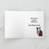 Humor van Son Birthday over de heuvel Kaart (Binnen)