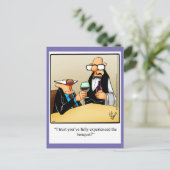 Humor van wijn "Ervaar het Briefkaart van Bouquet" (Staand voorkant)