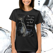 Humor van wijn getopt Wijngoblets Flirty Fun T-shirt