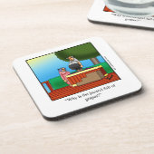 Humor van wijn "Jacuzzi" Onderzetter "Spectickles" (Linkerzijde)