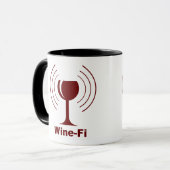 Humor van wijn mok (Voorkant links)