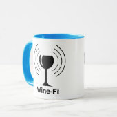 Humor van wijn mok (Voorkant links)