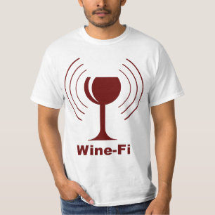 Humor van wijn t-shirt