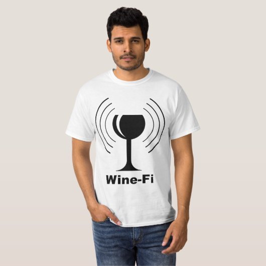 Humor van wijn t-shirt (Voorkant volledig)