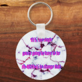 Humor - Verbluffend & Single Sleutelhanger (Voorkant)