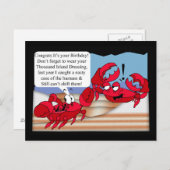 Humor Verjaardag Kaart met twee krabben (Voorkant / Achterkant)