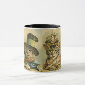  Humor, Victoriaans Bride Groom Katten in Petten Mok (Midden)