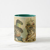  Humor, Victoriaans Bride Groom Katten in Petten Mok (Midden)