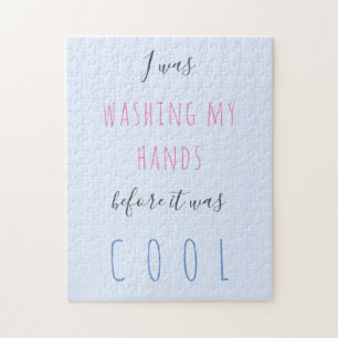 Humor voor aangepaste teksttypografie quarantaine  legpuzzel