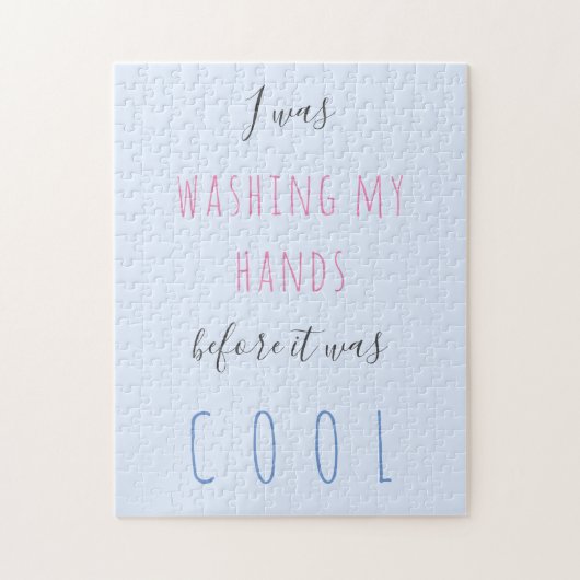 Humor voor aangepaste teksttypografie quarantaine  legpuzzel (Verticaal)