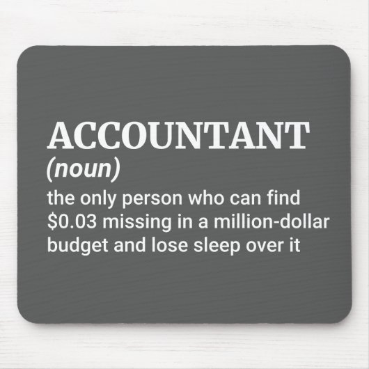 Humor voor Accountants Muismat (Voorkant)