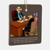 Humor voor afboeking keramisch sieraad keramisch ornament (Rechts)