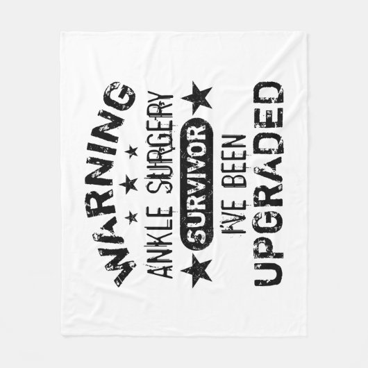 Humor voor ankle Chirurgie Fleece Deken (Voorkant)