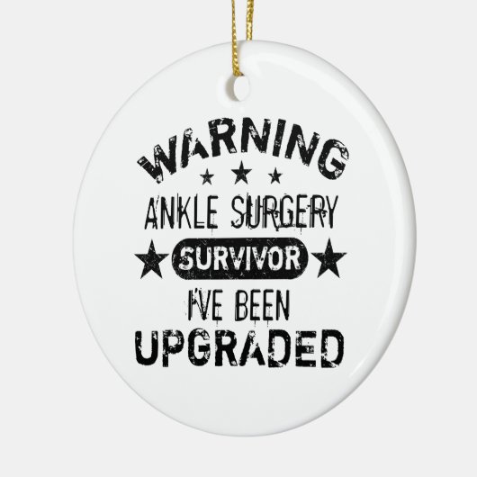 Humor voor ankle Chirurgie Keramisch Ornament (Links)