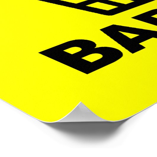 Humor voor baby Kleine Funny Print Poster (Hoek)