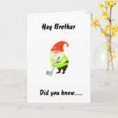 HUMOR VOOR "BROTHER" OP UW GROTE KAART (Gele Bloem)