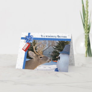 Humor voor Brothers Kerstmis Feestdagen Kaart