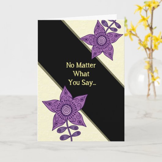 Humor voor Dag van de Baas Kaart (Gele Bloem)