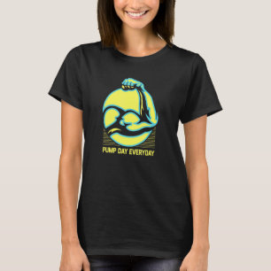 Humor voor dagelijks gebruik van de pomp Gym Fitne T-shirt