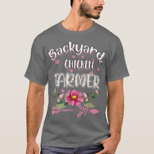 Humor voor de achtertuin Chicken Farmer Funny T-shirt