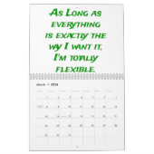 Humor voor de baan kalender (Mar 2026)