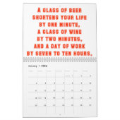 Humor voor de baan kalender (Jan 2026)