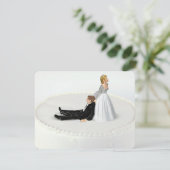 Humor voor de bruinbruiloft kaart (Staand voorkant)