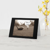 HUMOR VOOR DE GOLFER KAART (Gele Bloem)