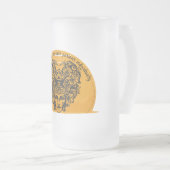 Humor voor elke patiënt afzonderlijk matglas bierpul (Voorkant rechts)