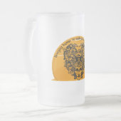 Humor voor elke patiënt afzonderlijk matglas bierpul (Voorkant links)