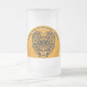 Humor voor elke patiënt afzonderlijk matglas bierpul (Center)