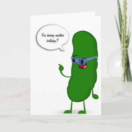 humor voor groene pekelaar kaart (Voorkant)