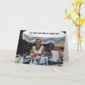 Humor voor haar kaart (Gele Bloem)