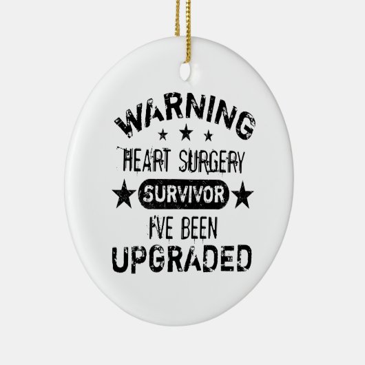 Humor voor hartchirurgie keramisch ornament (Rechts)