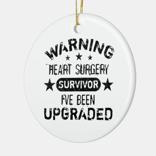 Humor voor hartchirurgie keramisch ornament (Links)