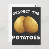 Humor voor het kweken van aardappelen briefkaart (Voorkant / Achterkant)